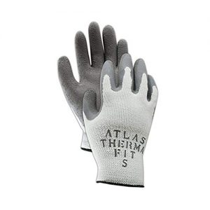 Atlas 451-Tagged Natural Rubber Latex Coated Gloves Gray S