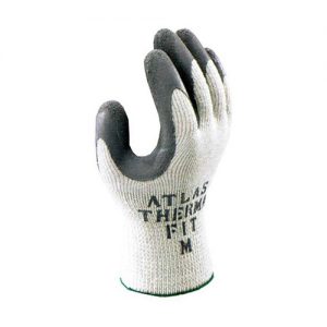 Atlas 451-Tagged Natural Rubber Latex Coated Gloves Gray M