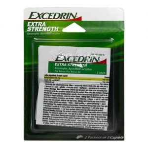 Excedrin Extra Strength Multi Pack, 2 Packets of 2 Caplets