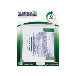 Mucinex DM Single Pack Blister, 2 bi-layer tablets