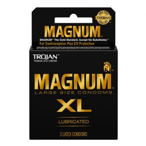 Trojan Magnum XL, 3 latex Condoms per case